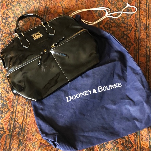 Dooney & Bourke Black Patent Bag - Picture 8 of 9